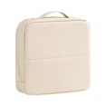 thumbnail image 1 of Neceser de maquillaje de pie, organizador de maquillaje de viaje con asa, impermeable y multiusos. Beige, 1 of 8