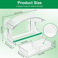 thumbnail image 2 of 2Pack Window Bird Feeder with 4 Extra Strong Suction Cups, Clear Window Bird Feeders for Outside, Removable Tray, Bird Houses for Viewing Wild Birds O, 2 of 5