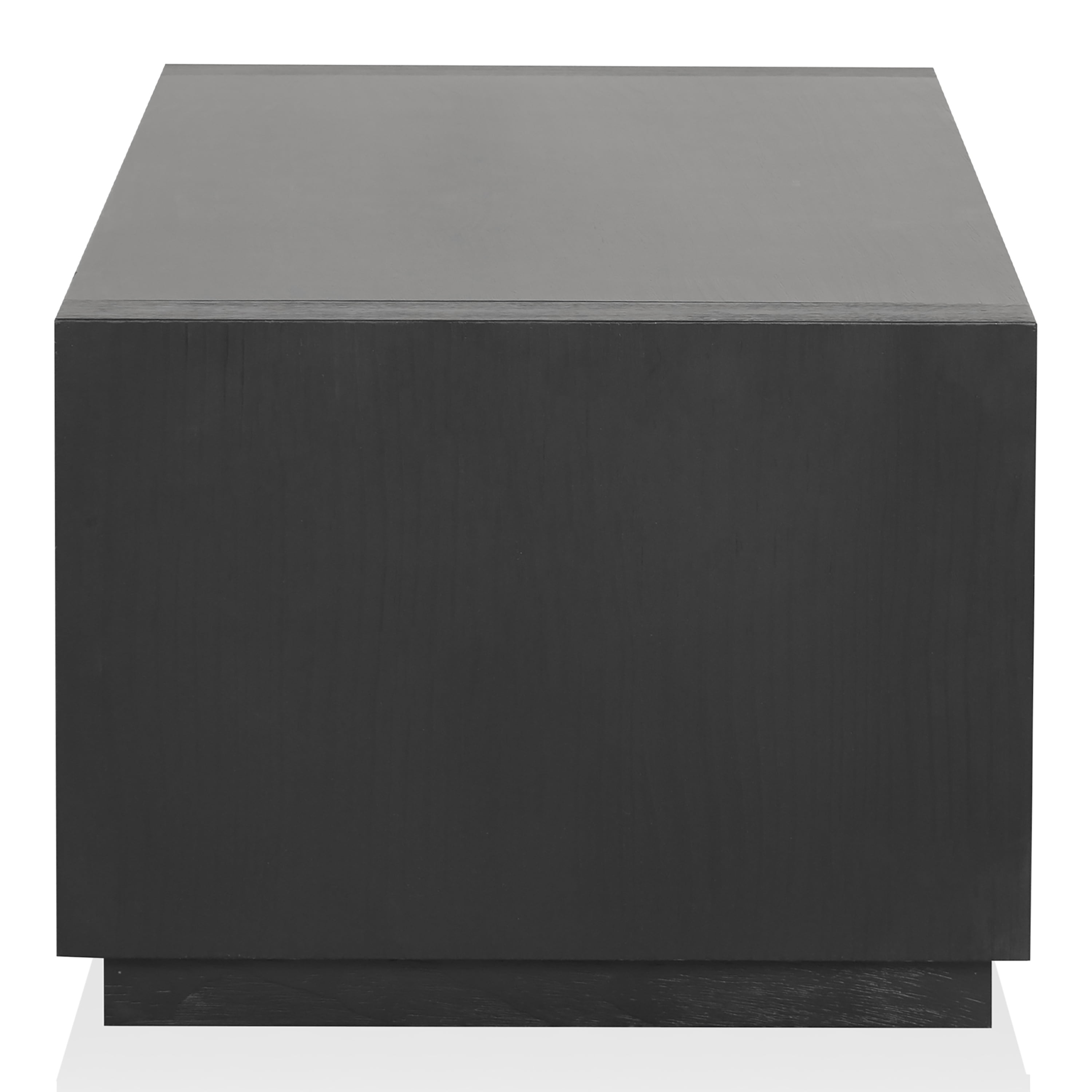 Furniture of America Robbs Modern Bottom Shelf Coffee Table, Black