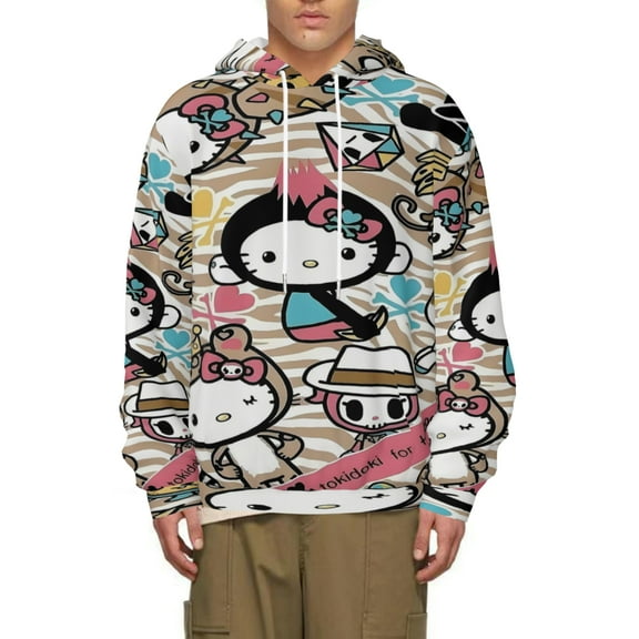 Adult 3D Sanrio Sweatshirt Graphic Hoodies adolescent Casual Sport Thin Pullover Sweatshirt