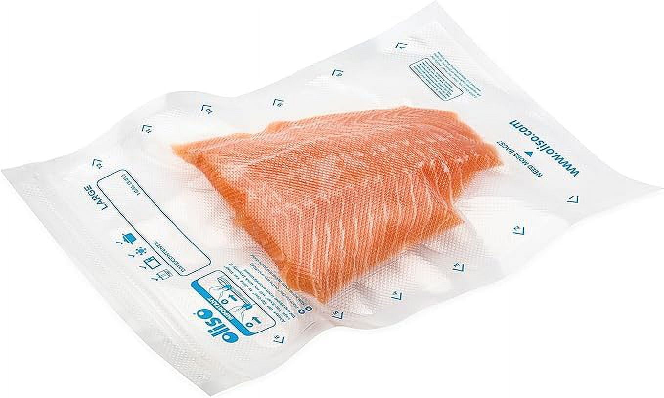 Oliso Pro VS95A Bundle, Smart Vacuum Sealer for Food Storage, with Various Bag Sizes, Red.