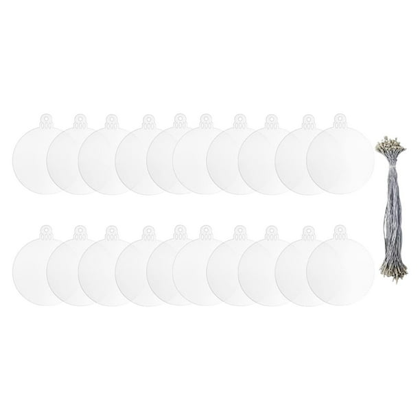 Adornos Navideños de Acrílico Perfecl Espacios en Blanco para Llavero
