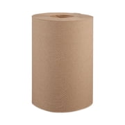 Windsoft WIN108 8 in. x 350 ft. 1-Ply Hardwound Roll Towels - Natural (12 Rolls/Carton)