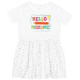 thumbnail image 3 of Inktastic Hello Preschool 1st Day of School Girls Toddler Dress, 3 of 5
