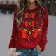 thumbnail image 2 of Sudadera con Cremallera Gibobby Navidad Imprimir Casual Vino XL, 2 of 5
