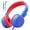 Blue and Red, variant on Kids Headphones, 85/94dB Safe Volume Kids Headphones for School Computer, Kids Wired Headphones with Built-in Microphone, Noise Isolation, Adjustable Headphones Wired for Kids, Girls, Boys, Tablet