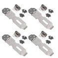 thumbnail image 1 of 4 Pcs Cadenas à Boucle en Acier Inoxydable 90° Pliant Anti-Vol pour Porte, 1 of 1