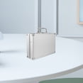 thumbnail image 4 of Milisten Aluminum Alloy Briefcase Silver Metal Case with Lock for Secure Tool and Instrument Storage, 4 of 6