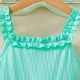 thumbnail image 5 of XEGLSBU Summer Girls Dreeses Sleeveless Tiered Ruffle Dress for Toddler (Mint Green Size 100), 5 of 6