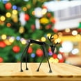 thumbnail image 4 of FYHALE Reindeer Decor Black Metal Reindeer Figurines Christmas Tabletop Ornaments for Mantel Fireplace Living Room Bedroom Home Decor, 4 of 6