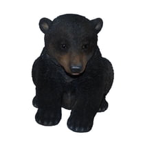 Hi-Line Gifts 15.5" Sitting Bear Cub  Outdoor Garden Statue