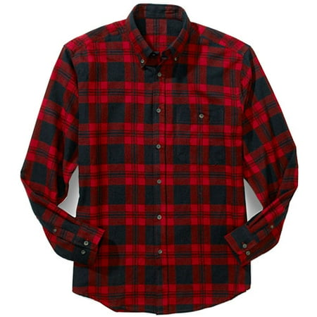 Big Men's Plaid Flannel Shirt