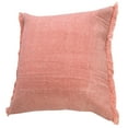 thumbnail image 2 of Ox Bay Nellie 20" x 20" Pink Fringed Cotton Adult Decorative Throw Pillow, 2 of 11