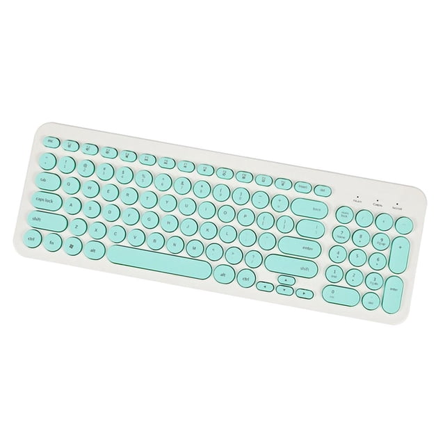 con cable, Mini USB con cable lindo silencioso - Escritura suave, Funciona con y PC, Computadora, Windows 10/8/7 Verde claro Sunnimix Teclado con cable