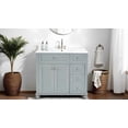 thumbnail image 3 of YIYADO 36" Bathroom Vanity with Ceramic Sink, Soft Drawers, Modern Freestanding Storage Cabinet, Solid Wood Frame, Blue, 3 of 6