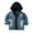 Black, variant on MeetoTime Kids Long Sleeved Hooded Denim Jackets Fall Winter Warm Coat for Baby Boys Girls 1-10 Years