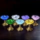 thumbnail image 3 of Candelabro en forma de flor creativa, candelabro esmaltado Retro, decoración de escritorio, Base de cobre, 3 of 3