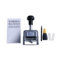 thumbnail image 2 of Fiocias Automatic Numbering Machine, Numbering Device, Iron-on Self-Inking Stamp, Six Digits, Comfortable Handle, Adjustable Mode, Suitable for Administrative 8 digits, 2 of 8