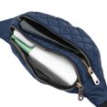 thumbnail image 5 of Unique Bargains 1 Pc Fanny Pack Argyle Waist Bag Navy Blue, 5 of 6