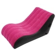 thumbnail image 5 of ToppiJoy Rose-red Inflatable Sofa Bed with Air Pump, Backrest Bed Lounger for Sleeping Reading, BBL Inflatable Chair Folding Sofa Bed Blow up Sofa Air Chair for Relaxation Camping, 5 of 25