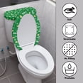 thumbnail image 3 of HELLHERO Santa Claus Elastic Edge Toilet Seat Cover Replacement Soft Fits All Toilet Shapes Washable and Reusable Toilet Top Cover Set Elastic Bottom Household, 3 of 8