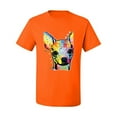 thumbnail image 2 of Wild Bobby Dean Russo Colorful Chihuahua Dog Lover Men Graphic Tee, Orange, Large, 2 of 5