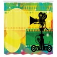 thumbnail image 1 of Ambesonne Movie Theater Shower Curtain, Futuristic Cinema Art, 69"Wx84"L, Multicolor, 1 of 3