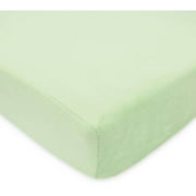 American Baby Co. Soft Chenille Polyester Crib Sheet, Celery