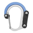 thumbnail image 2 of Carabiner Clip, Multi-functional Carabiner Clip and Hook, Luggage Carabiner Hook, Travel Use for Luggage Outdoor Use Small Bags Blue, 2 of 7