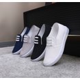 thumbnail image 6 of Women Canvas Slip On Casual Sneakers, Decorative lace-up Low Top Lightweight Anti Slip Daily Walking Flat Shoes, 6 of 8