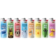 BIC Special Edition Witty Series Pocket Lighters, Set of 8 Lighters