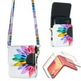 thumbnail image 2 of Small Crossbody Bag with Clear Phone Case for Samsung Galaxy Z Flip 7 2025, Sun Flower, 2 of 10