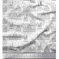 thumbnail image 1 of Soimoi Tissu Viscose Georgette Noir Imprimé Architectural 1 Yard 42 Pouces de Large, 1 of 3