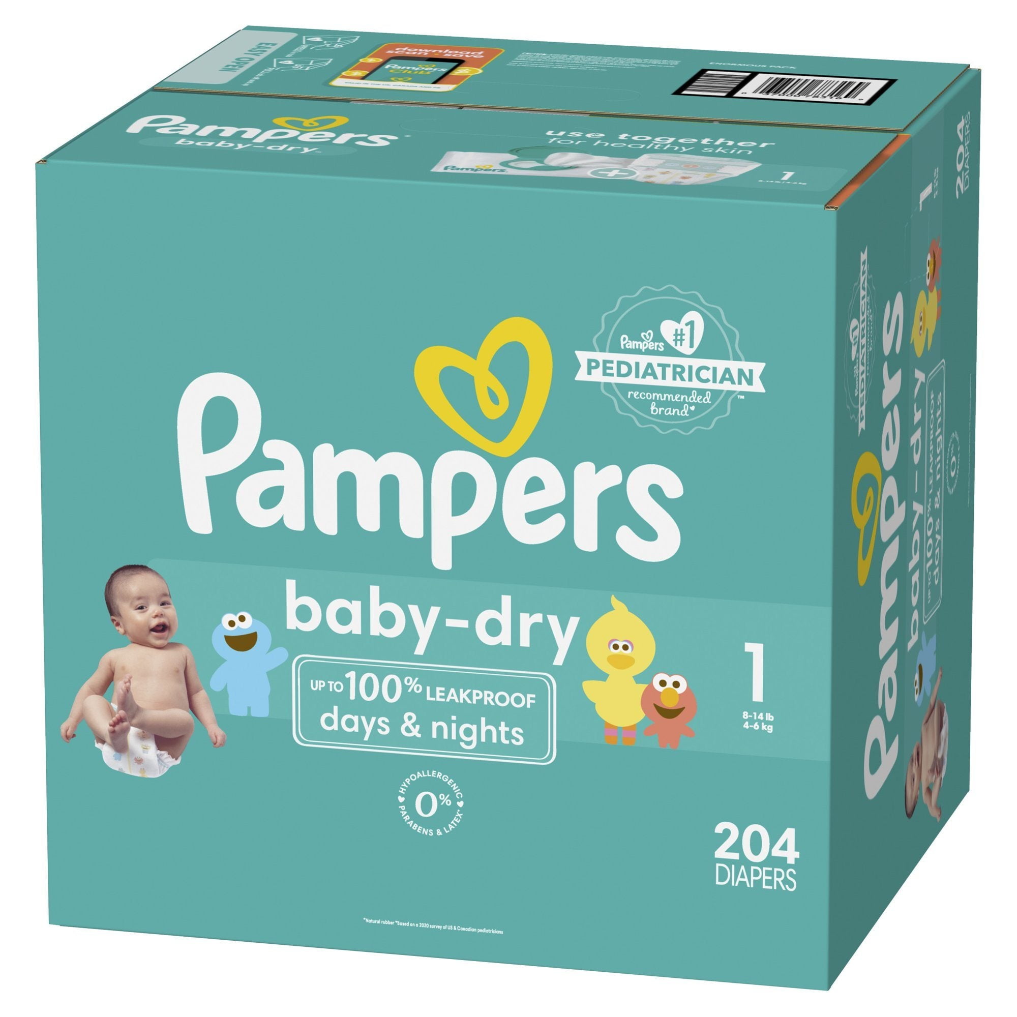 204 pampers 2025 size 1