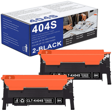 2 Black CLT-K404S Toner Cartridge Replacement for Samsung C430W C430 C480FW Printers
