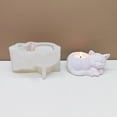 thumbnail image 3 of AOOOWER Candle Holder Castings Molds Sleeping Cats Candlesticks Silicone Molds, 3 of 8