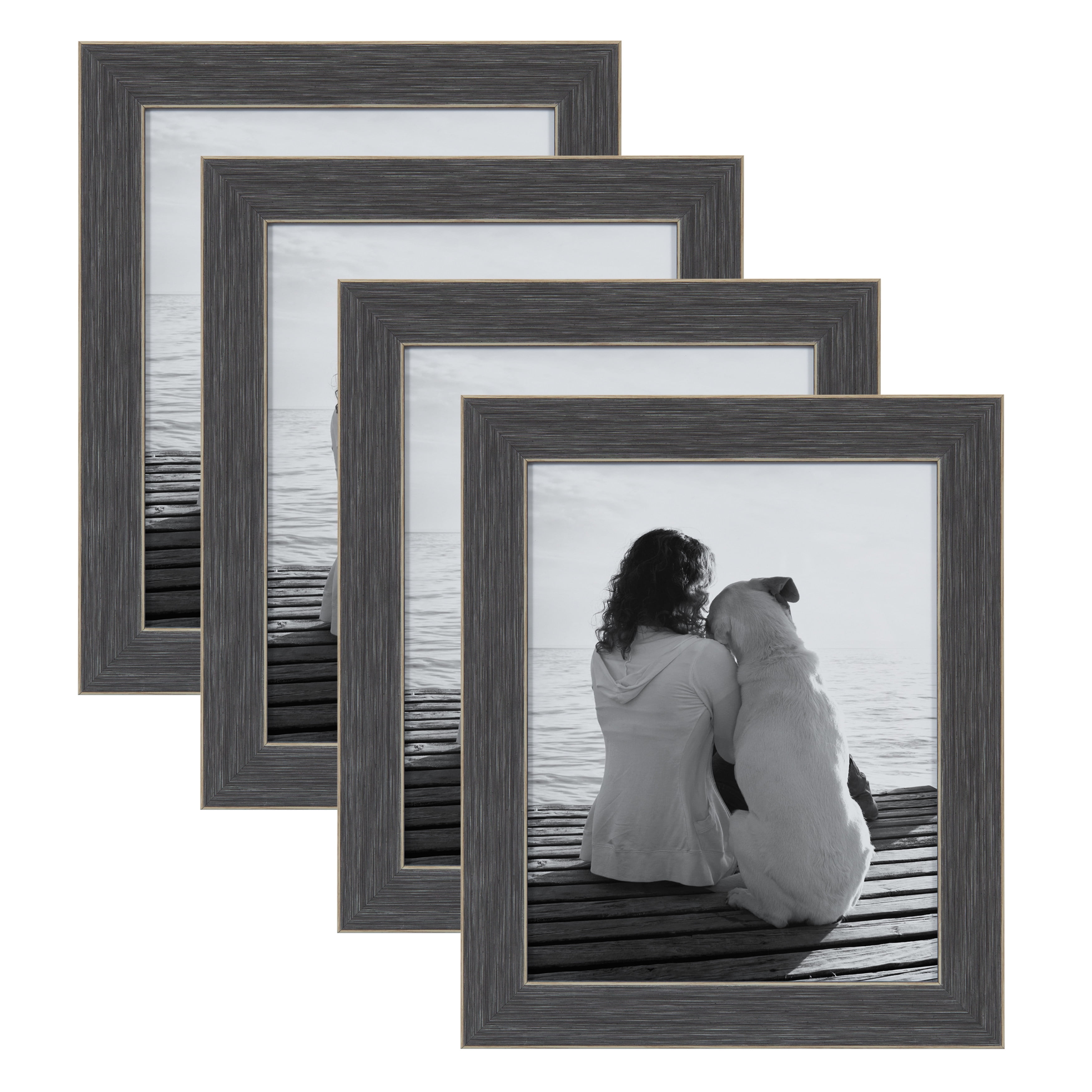 DesignOvation Wyeth MultiPack Set of 4 Transitional Frames 8x10