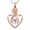 Rose/Moon, variant on Infinity Love Heart in Heart Cremation Jewelry for Ashes Holder Urn Necklace for Ashes of Loved One Pendent for Ashes and Chain