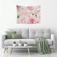 thumbnail image 5 of RKSupls Pink Floral Tapestry,Home Tapestry Suitable for Hanging for Decorative Wall Hanging, Decorative Bedroom, Living Room Decoration - 40x30in, 5 of 6