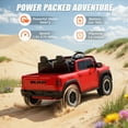 thumbnail image 6 of RAM 24V Kids Ride on Truck Cars, Ride on Toys with Remote Control, Electric Car for Kids 2 Seater, Powered Toddler Car with Bluetooth MP3 4 Wheels Suspension for Boys Girls, Red, 6 of 8