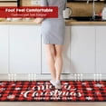thumbnail image 6 of Buffalo Plaid Christmas Kitchen Decor - Red Truck Xmas Decorations for Bathroom,Floor,Living Room,Doorway 17"x30"+17"x47", 6 of 6