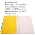 5 Subject Notebook，Wide Ruled Spiral Notebooks，A5 Travelers Notebook