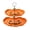 D, variant on Two-Tier Pumpkin Serving Tray Stand, Halloween Pumpkin Face Design Double Layer Dessert Platter, Gothic Pumpkin Shaped Snack Fruit Display Stand for Halloween Party Table Decor