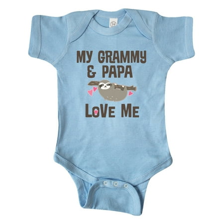 

Inktastic Grammy and Papa Love Me Gift Baby Boy or Baby Girl Bodysuit