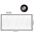 thumbnail image 2 of Waterproof Clear Tarp with Grommets Heavy Duty PVC Patio Plant Cover, 2 of 5