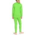 thumbnail image 3 of Stretch Is Comfort Oh so Soft Youth Girl's Set Long Sleeve Crew and Leggings Neon Lime X-Small, 3 of 6