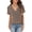 03-Brown, variant on Women's V Neck Short Sleeve Tops, Casual Loose Fit Ribbed Knit Blouses for 2026 Spring Summer Daily Wear