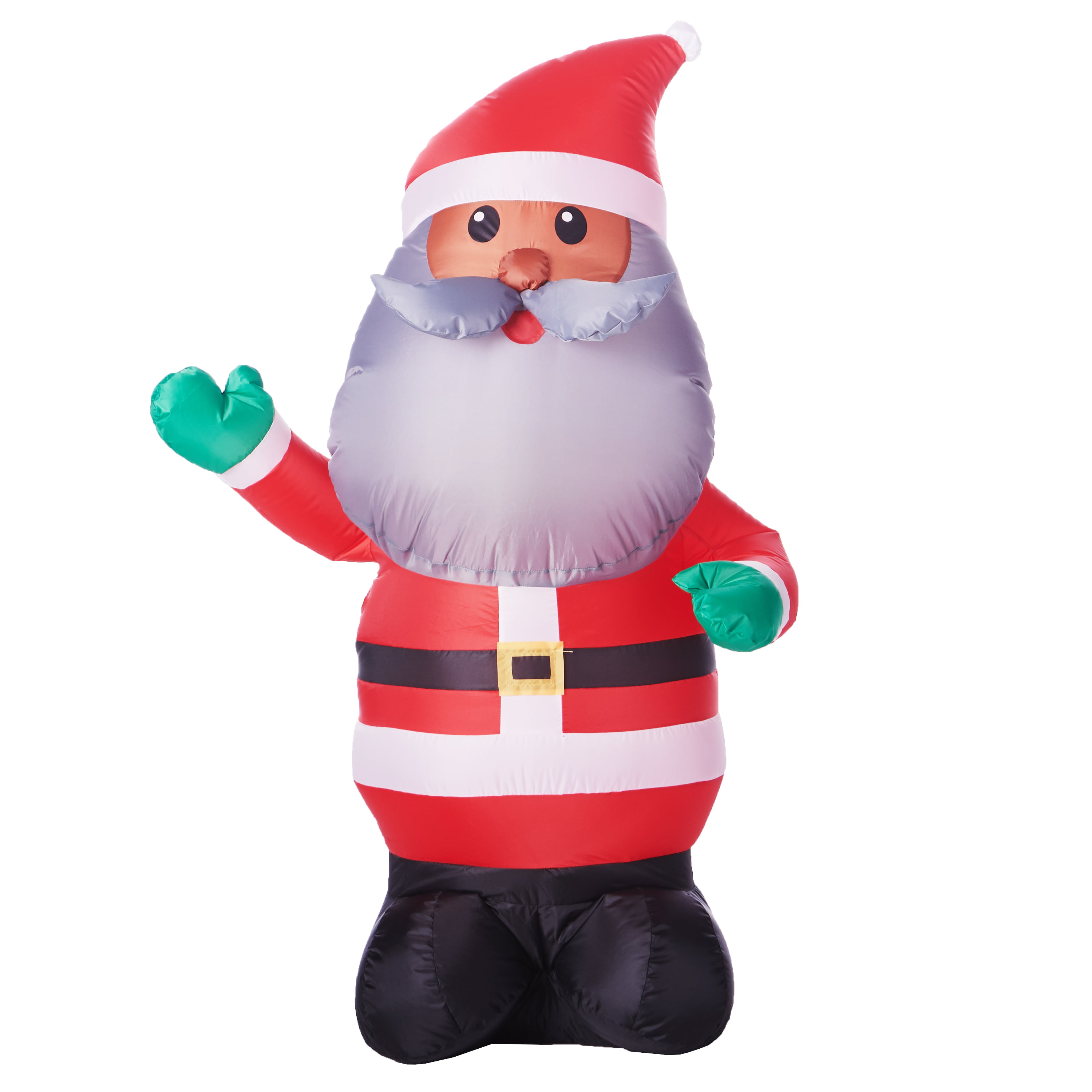 4 ft Santa Getting A Wedgie From Penguin Christmas Inflatable 