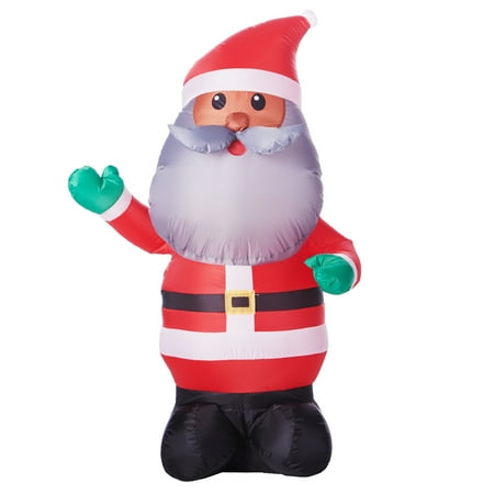 Inflatable Santa 4 Feet Walmart Com