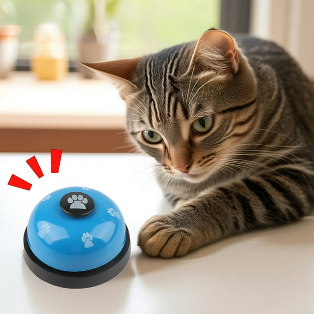 RKSTN Cloche en Plastique Dispositif d'Entraînement pour Chien Pression du Pied Interaction Intellectuelle Adapté pour Communication Toilette Rappel et Commande Fournitures pour Animaux